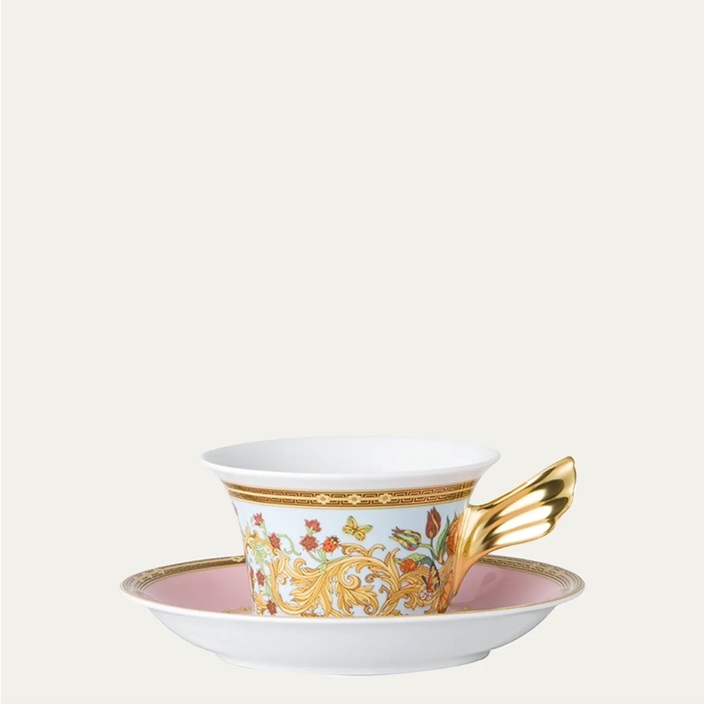 Authentic Versace Butterfly Garden Tea Cup and Saucer